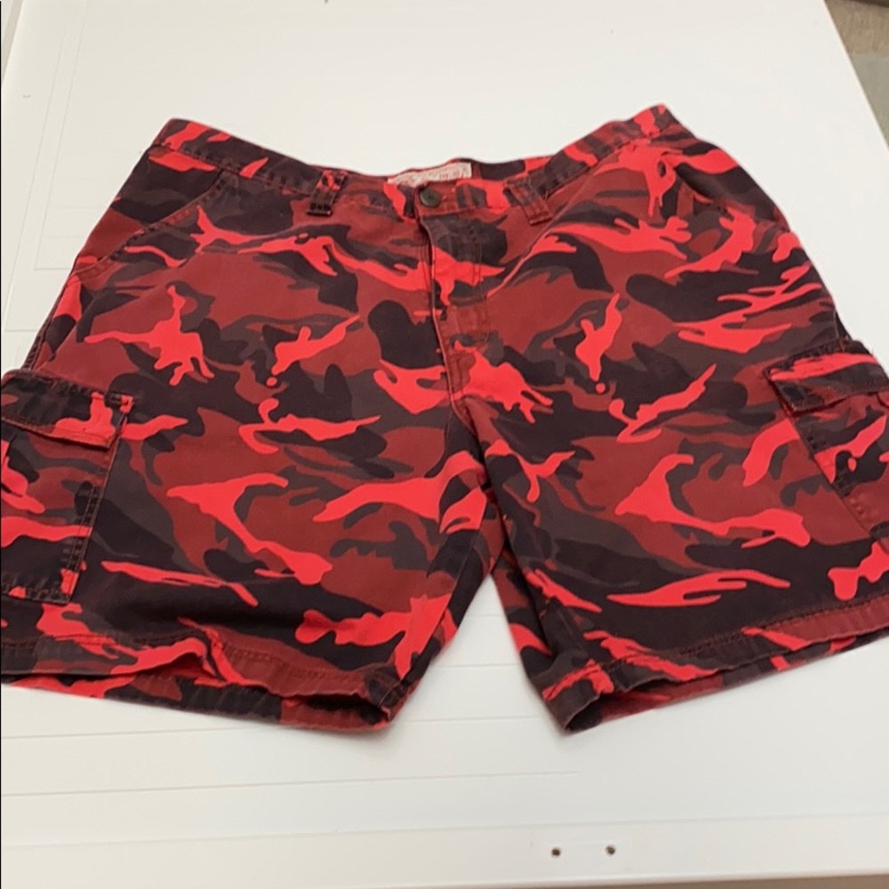 Rag Top USA Red Camo Mens Shorts